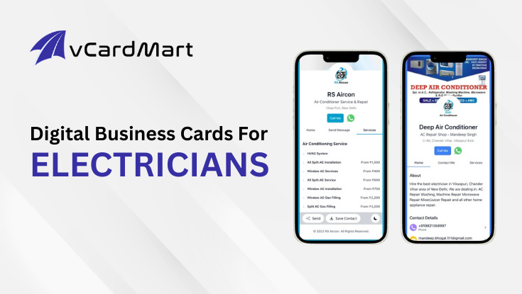 Why Electricians Should Switch to vcardmart Digital Business Cards